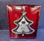 Studio Decor 2.5" X 2" Silver Rhinestone Christmas Tree Picture Frame Ornament. Fixed Price $9.98.