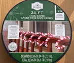 Holiday Time 24FT Cool White Candy Cane Crystal Rope Led Lights Wire. Fixed Price $25.00.