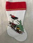 Peanuts Snoopy Woodstock Christmas Stocking 15. Fixed Price $9.99.