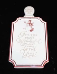 Grasslands Road Snowman Wall Plaque Trivet Wonderful Time Year Christmas Ceramic. Fixed Price $17.99.
