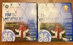 2 Merry Midget 150 Net Style Christmas Lights Blue 6' X 4'. Fixed Price $18.99.