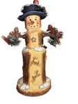 Roman, Inc. Rustic Wooden Snowman Music Box Walking Winter Wonderland. Fixed Price $15.60.