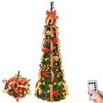 6FT Fully Decorated Pre-lit Christmas Tree, Pop Up Artificial Xmas Trees W Light. Fixed Price $179.64.