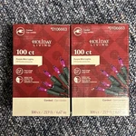 Holiday Living 100CT 20.62-FT Purple Mini Plug-in Christmas String Lights Pks. Fixed Price $14.99.