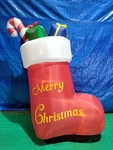 5' Air Blown Inflatable Giant Christmas Stocking W/ Presents Candy Cane. Fixed Price $49.95.