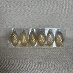 New Ikea Christmas Ornament Set Of 6 Iridescent Gold. Fixed Price $14.99.
