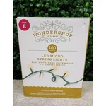 Wondershop Target 100 Led Micro String Lights Pure White Warm Gold Green Wire. Fixed Price $6.99.