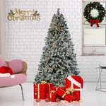 7.5FT Christmas Tree Artificial Pine With Led Light Xmas Holiday Decoration. Fixed Price $135.99.