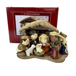 St. Nicholas Square Nativity Set Holy Family Christian Christmas Holiday Scene. Fixed Price $35.00.
