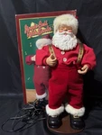 Vtg Jingle Bell Rock 16" Singing & Dancing Santa Claus 1998 Box Works. Fixed Price $30.99.