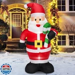 Youbemagic 4FT Cute Christmas Inflatable Santa Claus With Build-in Led Lights. Fixed Price $47.98.