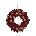 Glitzhome Christmas Plaid Fabric Wreath Front Door Hanging Welcome Decoration.... Fixed Price $68.99.