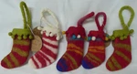 5 Ganz Midwest Warm & Fuzzy Wool Christmas Stocking Ornaments - Nepal. Fixed Price $21.99.