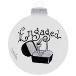 Engagement Ring Box Glass Christmas Ornament Made The Usa. Fixed Price $34.98.