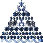 94 Pcs Christmas Tree Decorations Set, Ball Ornaments Glitter .... Fixed Price $44.59.