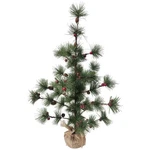 Northlight 23.5" Winter Berry Pine Tree Cones Jute Base Christmas Decor. Fixed Price $42.83.