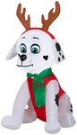 Gemmy Christmas Airblown Inflatable Marshall W/antlers And Scarf Nick, 3.5 Ft. Fixed Price $49.99.