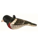 Rose Breasted Grosbeak Blown Glass Handcrafted Bird Christmas Ornament Cobane. Fixed Price $21.99.