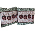 Christmas Noel Mohawk Brand Tapestry Pillows Throw Set.. Fixed Price $9.99.