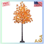 New - 6FT 120LED Artificial Lighted Maple Tree, Warm White Fall Decorations. Fixed Price $136.68.