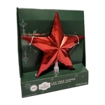 10" Holiday Time Red Star Warm White Led Light Up Christmas Tree Topper. Fixed Price $21.95.