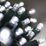 50 Cool White Christmas Mini Lights, 6" Spacing Green Wire Tree Party Patio Xmas. Fixed Price $25.99.