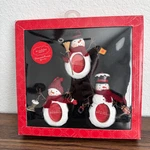 St. Nicholas Square Ornament Photo Frames, Set 3 Snowman Iceskates Present. Fixed Price $24.99.