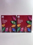 Lot New Home Accents Holiday 25 Multi-colored Incandescent C9 Lights Sets. Fixed Price $35.00.