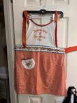 Hobby Lobby Pumpkin Spice Embroidered Bib Apron 100% Cotton Adult Charming Fall. Fixed Price $14.00.