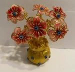 Turkish Blue Evil Eye Flower Money Fortune Tree Protection Good Luck Gift! Light. Fixed Price $26.95.