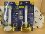 Vtg Ge Flickering Window Flameless Candle With Timer Plastic Gold Base Lot Of 2. Fixed Price $15.99.