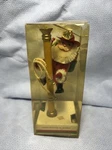 1984 Vintage Santas World North Pole Dept Wooden Fireman Ornamnent. Fixed Price $29.99.