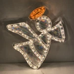 Vintage Christmas Angel Lighted Holographic Sculpture Decoration 14.375. Fixed Price $29.99.