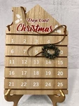 Horizon Group Usa Christmas Calendar Count Down House Shaped Wreath Day Marker. Fixed Price $7.99.