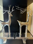 Northlight Metal Reindeer Christmas Stocking Holders Set Of 2 Silver Chrome. Fixed Price $14.99.