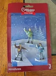 Cobblestone Corners Miniatures, Winter Village, 3 Piece Set, New. Fixed Price $10.00.