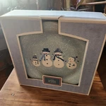 Set Of 4 Target Home Winter Frost Snowman 10 " Plates Blue Christmas Nib Vtg Nos. Fixed Price $39.99.