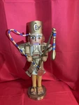 Vtg. Steinbach Volkskunst S1685 Egyptian Pharaoh Nutcracker, 16.5 ,germany W/box. Fixed Price $225.00.