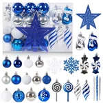 Canlierr 88 Pcs Christmas Ball Ornaments Assorted Shatterproof Hanging Decor .... Fixed Price $34.27.