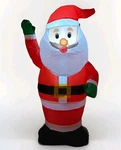 Home Accents 3.5 Ft Santa Christmas Inflatable Decor Shown No Box. Fixed Price $28.99.