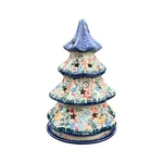Polish Pottery Christmas Tree Candle Holder 8" Ceramika Artystyczna Unikat. Fixed Price $98.99.