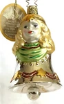 Inge's Christmas Heirloom Glass "2003 Angel Bell" Ornaments. Fixed Price $17.00.