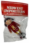 Vintage Midwest Cannon Falls Wood Ornament Soccer Player Girl Figure Figurine. Fixed Price $24.99.