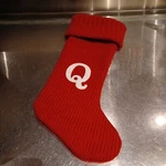 Wondershop Knit Monogram Christmas Stocking Red Letter Q. Fixed Price $8.00.