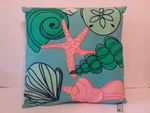Die Dennis East Life Embellished Beaded Seashell Throw Pillow 16X16. Fixed Price $14.95.