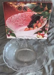 Vintage Mikasa Crystal Christmas Bowl: Holiday Bells Motif, 1980S Tableware. Fixed Price $12.99.