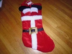 New ! Holiday Time Mr Santa Diving Into 17.5" Stocking. Fixed Price $12.95.