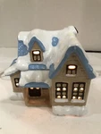 Christmas Around The World Lighted Country Cottage Stock No 54-566. Fixed Price $11.99.