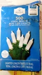 Holiday Time 300 Cool White Mini Led String Lights Green Wire Cord Christmas. Fixed Price $24.85.