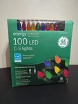 Ge 100 Led C-5 Energy Smart Multicolor Christmas Lights 33 Ft Total Length. Fixed Price $25.00.